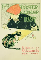 Poster-Kalender, veröffentlicht von R.H. Russell und Son, 1897